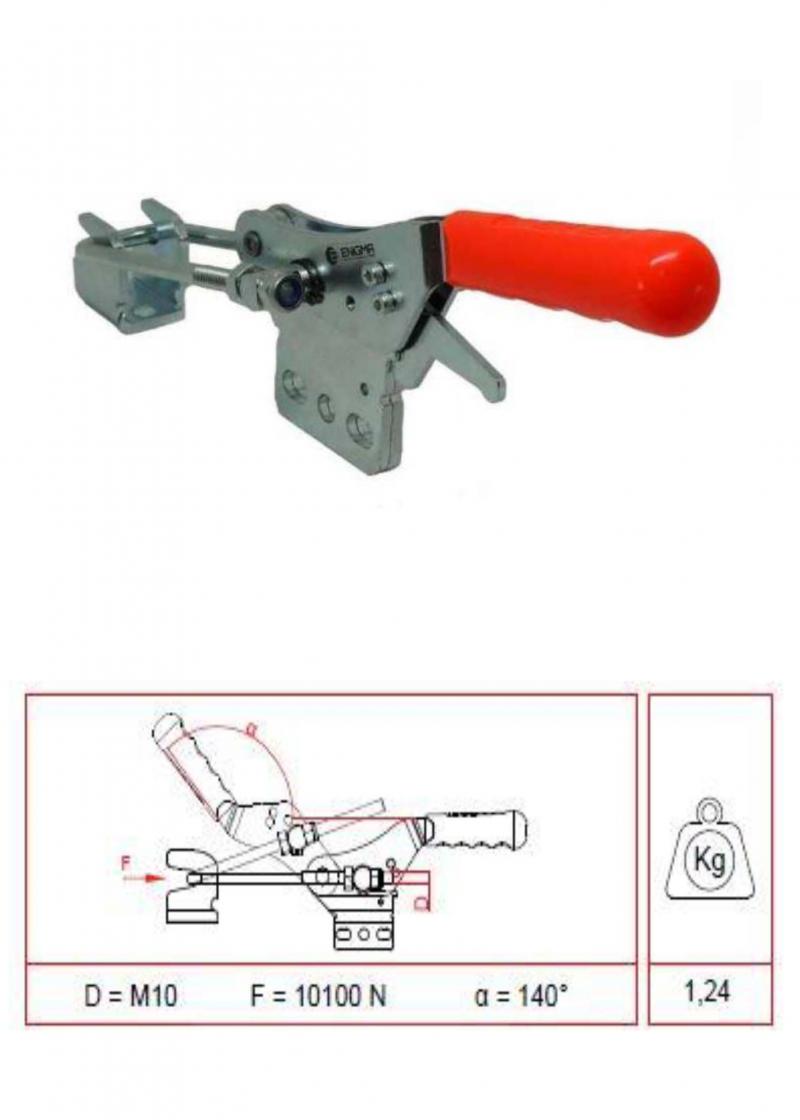 Verriegelbare U-Haken-Klemme (13010 DK)