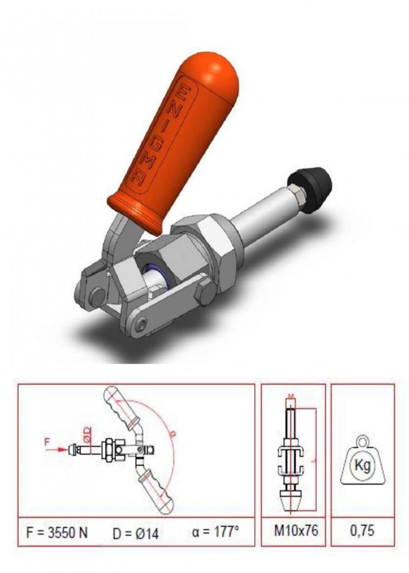 16014 T Sockellose Push-Pull-Klemme