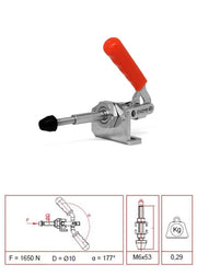 Horizontale Push-Pull-Basisklemme 16010 Y (1602 Y)